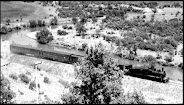 Tren en el valle de Lonquimay