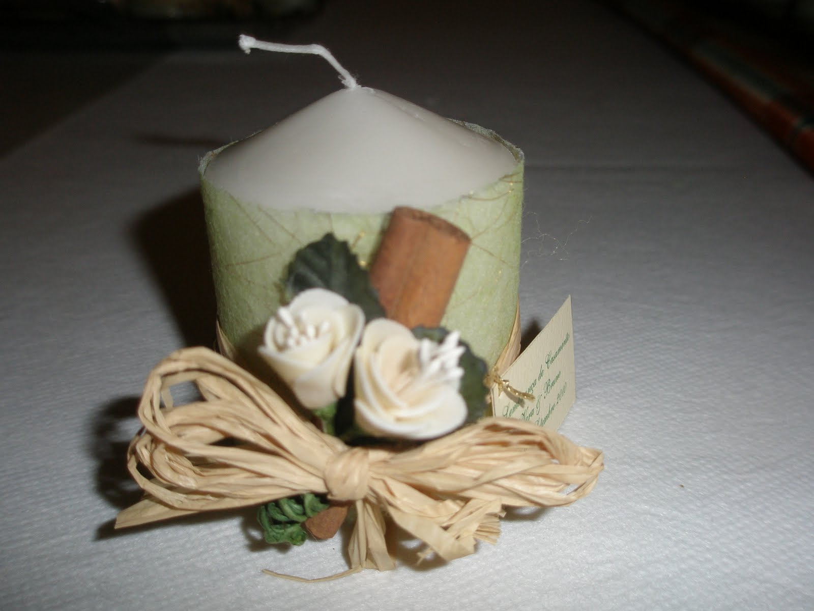 MajusBijus Velas e Cesta Decorada para Casamento