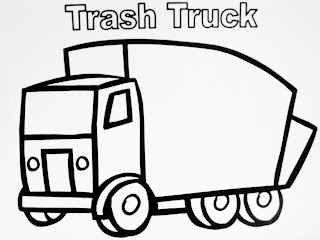 Trash truck template