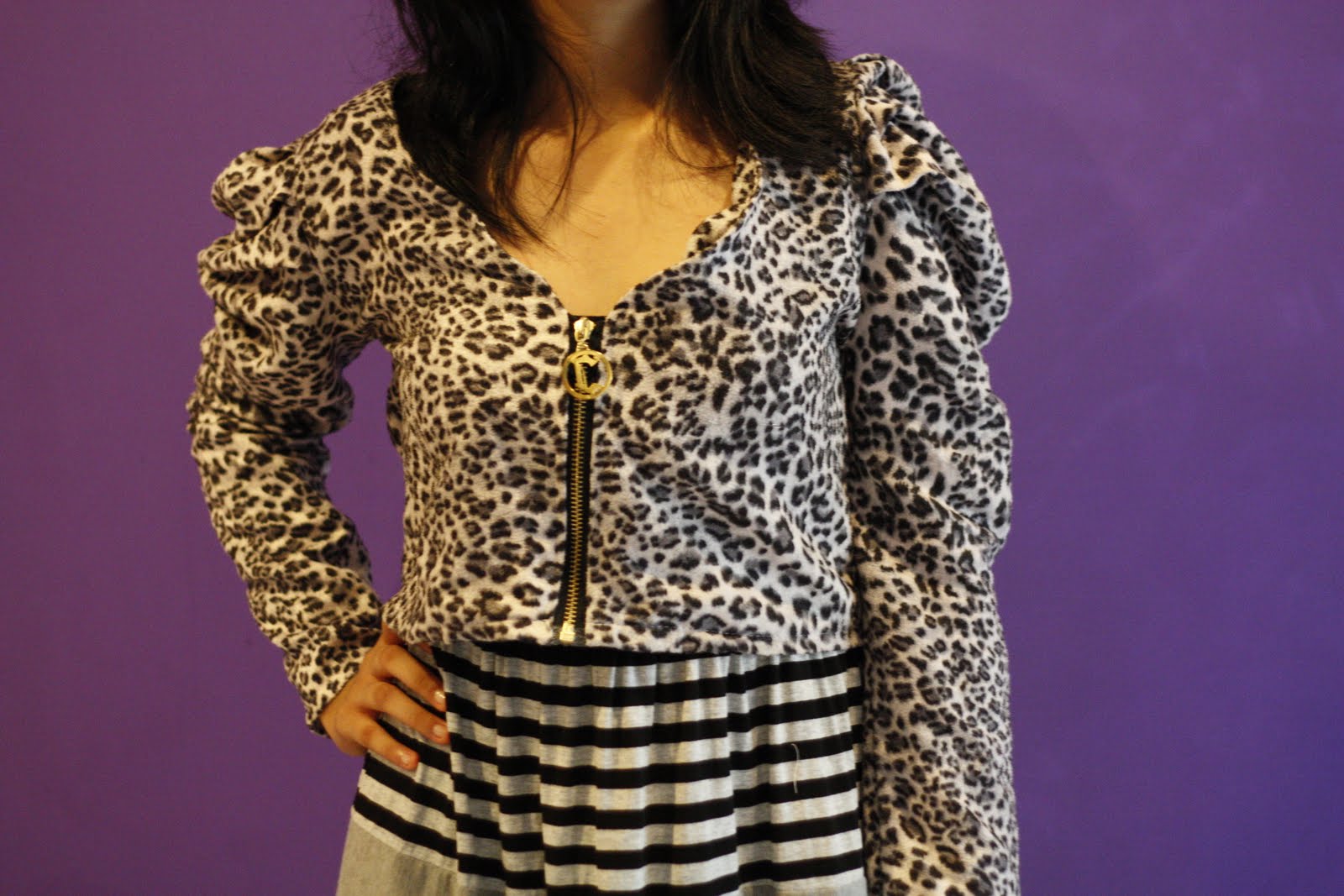 monogram sherpa pullover
