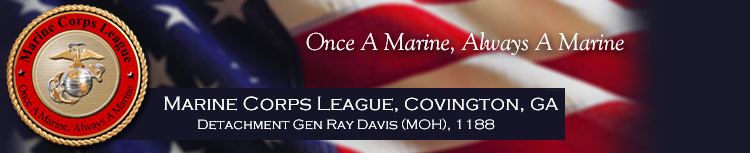 The General Ray Davis, MOH - Marine Corps League Detachment #1188 - Covington, GA