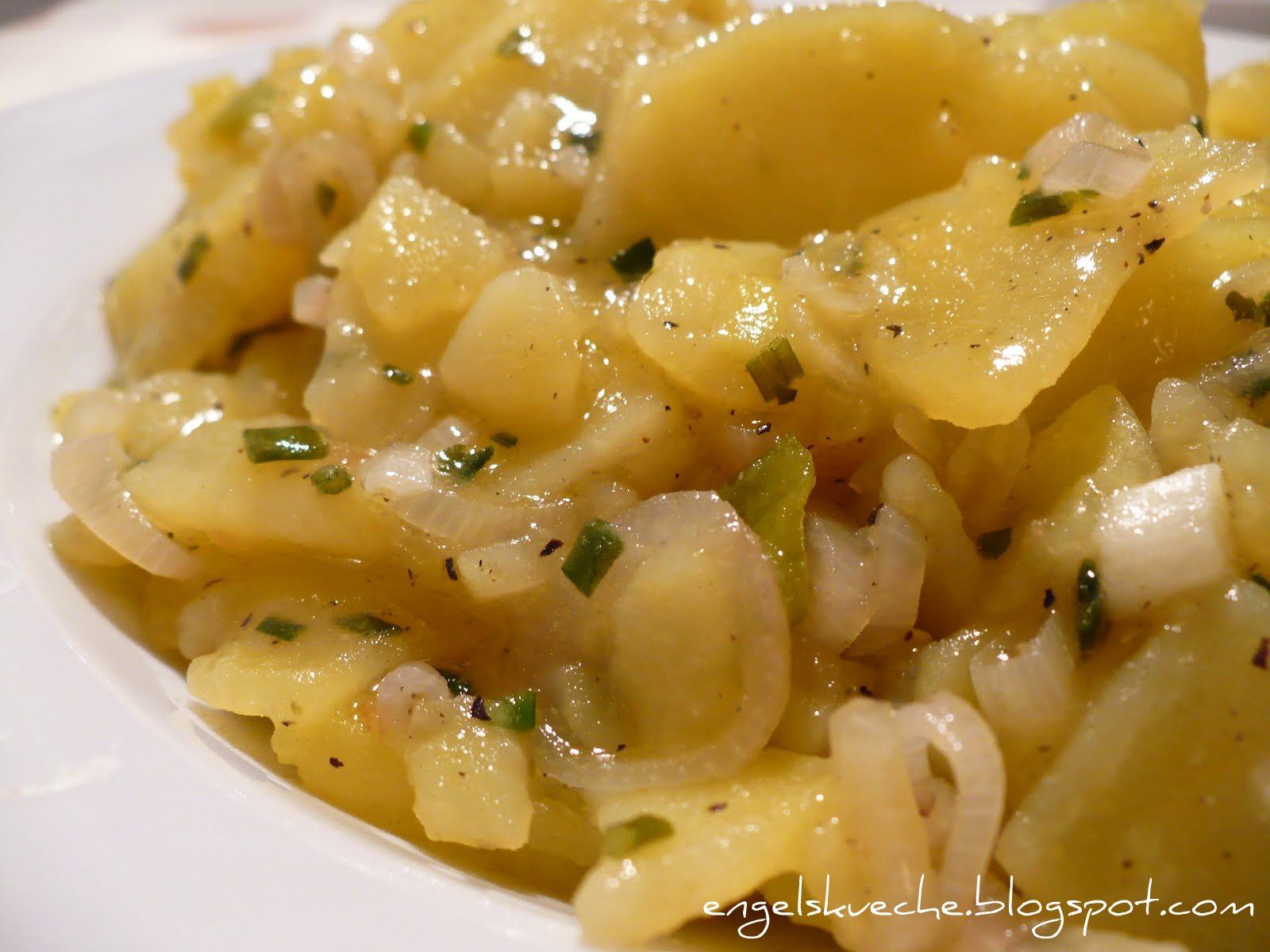 Essen aus Engelchens Küche: Schneller Kartoffelsalat mit Lauchzwiebeln ...