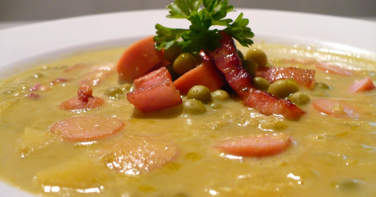 Essen aus Engelchens Küche: Deftige Erbsen-Suppe schnell zubereitet