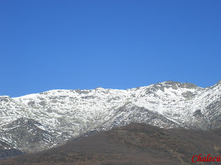 sierra de tornavacas pico calvitero con nieve