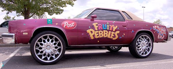 Fruity Pebbles Donk Art Car