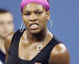 Serena Williams Sexy Bikini Swimsuit: Serena Williams celebrates during