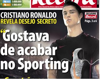  SPORTING SEMPRE: Ronaldo " Gostava de acabar no SPORTING" Motiv 
