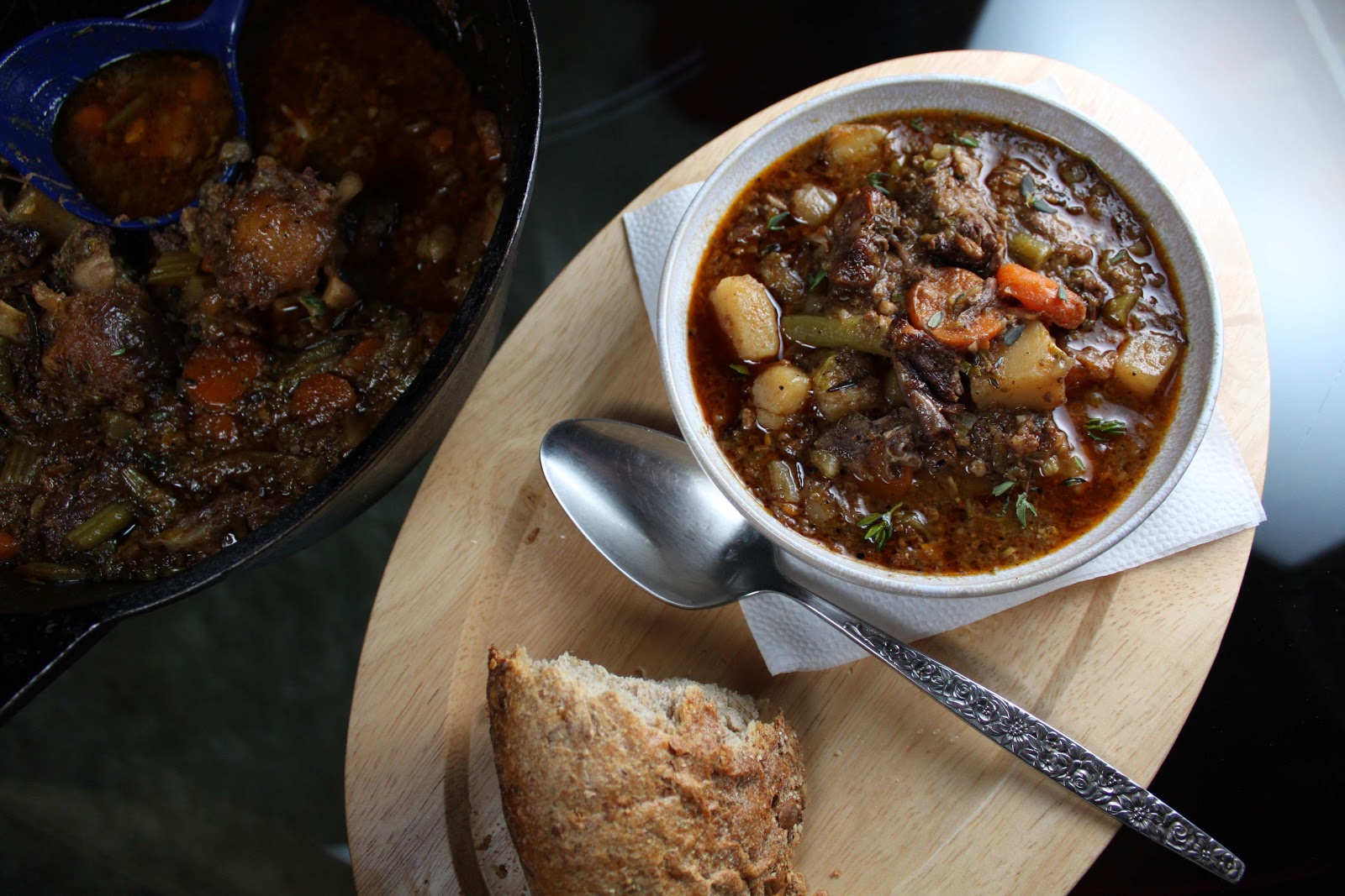 Fat and Happy Blog: Oxtail and Chorizo Stew