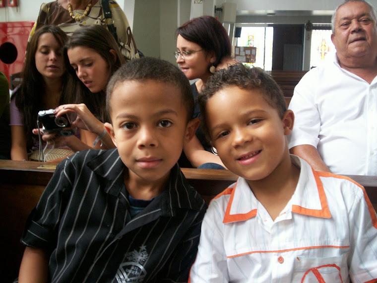 Meu filho e o primo dele.