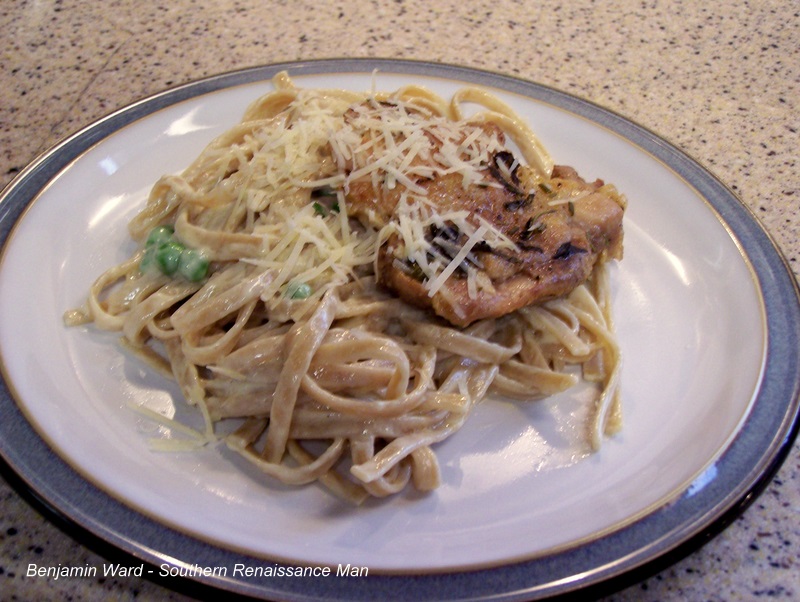 Southern Renaissance Man Fettucini Alfredo with Chicken Thighs
