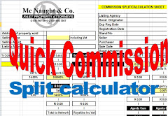 Quick Commission Split calculator