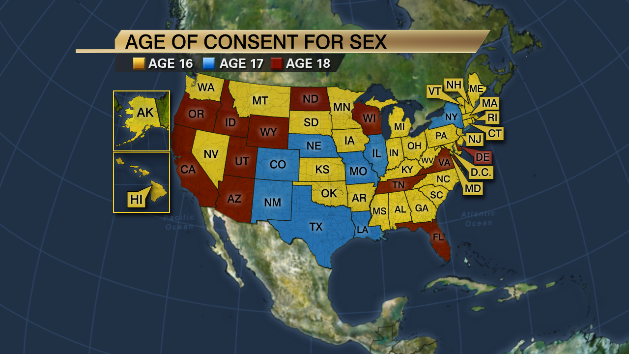 Age Of Consent In California Chart