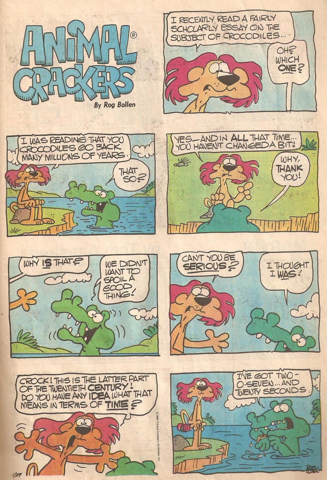 Sunday Comics Debt Animal Crackers