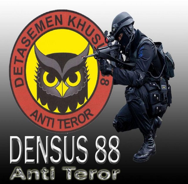 densus 88 wallpaper background hitam putih