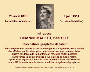 A la mémoire de Beatrice MALLET, née FOX à LONG EATON (GB)