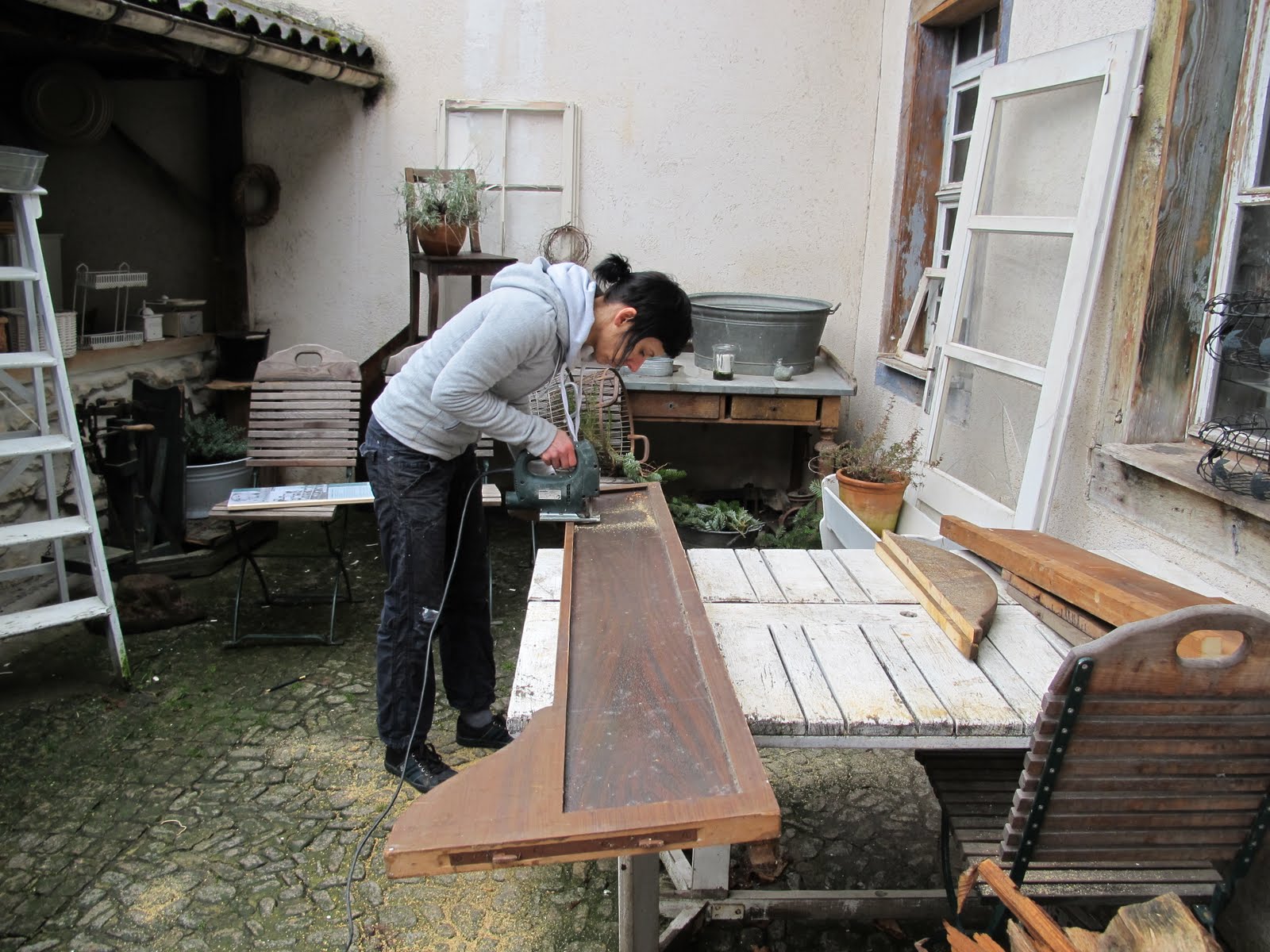 Altes Bett Zur Bank Umbauen