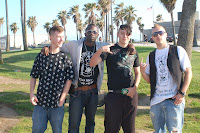 Future Stars with freshly cut mohawk converts at Venice Beach