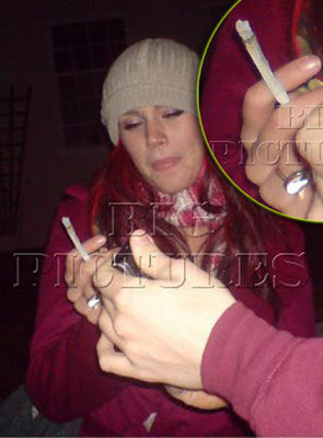 Joss Stone holding what appears to be an illegal substance - Photo courtesy of The Big Picture