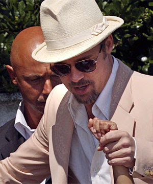 Brad Pitt Rescues Eager Fan at the Venice Film Festival - Photo courtesy of Reuters