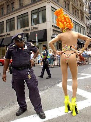 Gay pride body suit fashion - Photo courtesy StrangePolitics