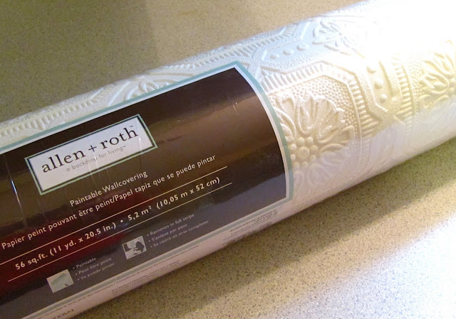 Silver Lining Decor: Wallpaper Backsplash d.i.y. part 1