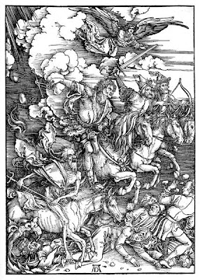 Albrecht Dürer - Štirje jezdeci apokalipse (Vir: Wikipedia)