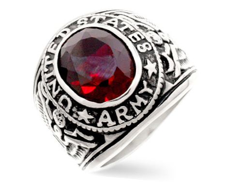 US Army Ruby Ring