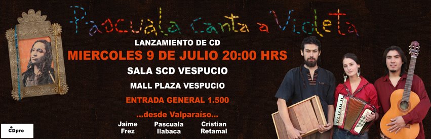 Lanzamiento del CD Pascuala canta a Violeta