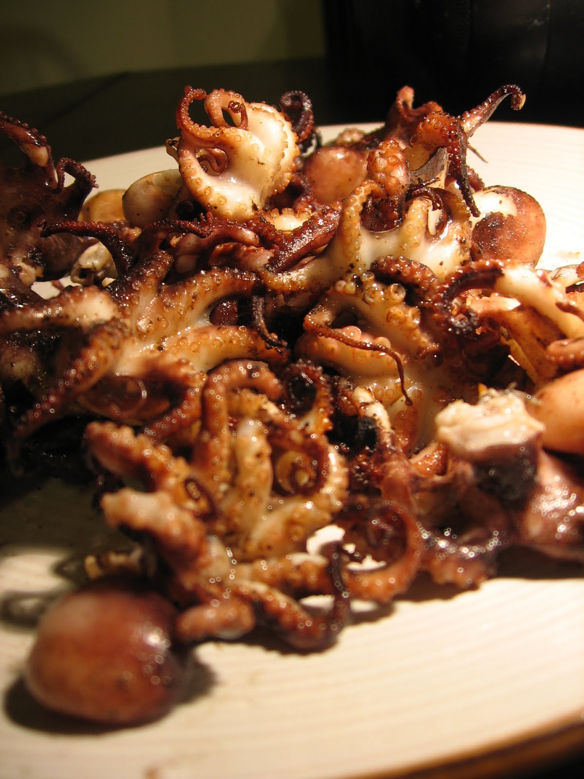 Rapscallion Pancake: Grilled Baby Octopus