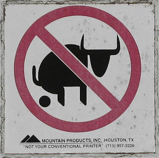 no bulls funny sign