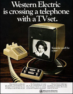 funny western electric tv phone future advert