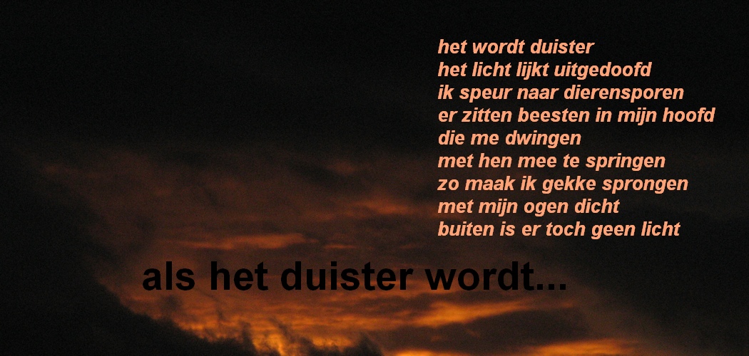 Gedichten in beeld...: duisternis