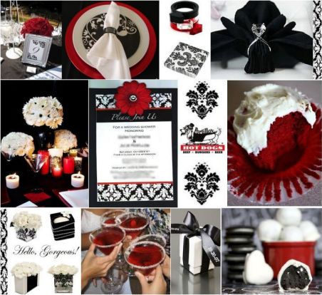 red black and white wedding ideas. Black And White Wedding