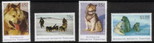 1994年オーストラリア領南極地域　シベリアン・ハスキーの切手
