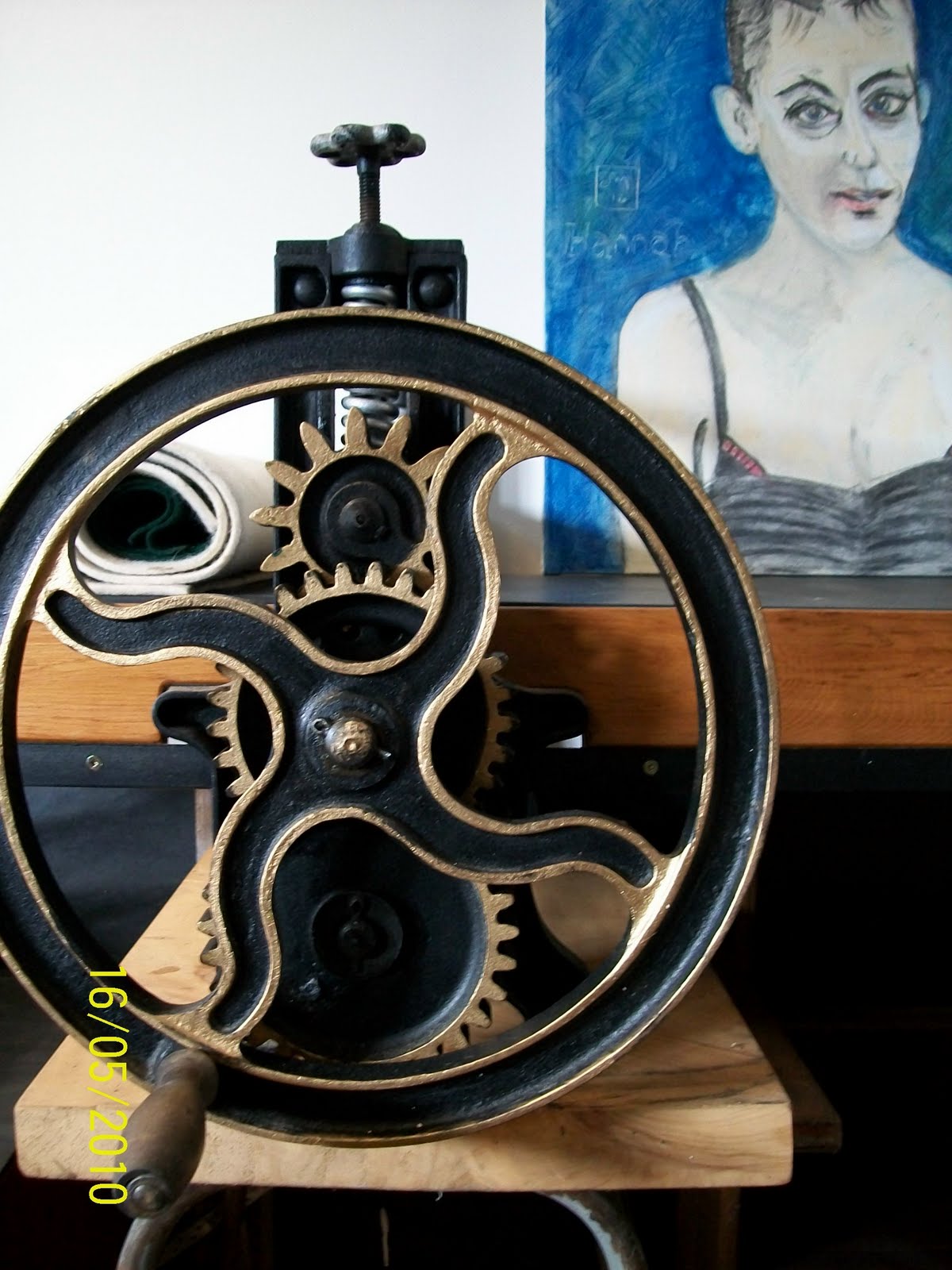 Johnny Mulvay Table Top Etching Press For Sale