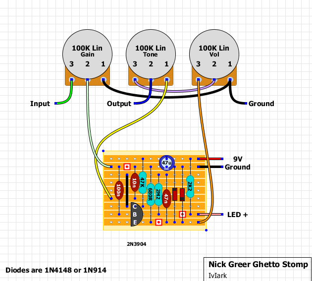 Guitar FX Layouts: Nick Greer Ghetto Stomp guitar wiring diagram off board 