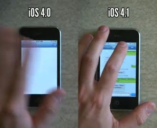 Apple iOS 4.0 vs iOS 4.1