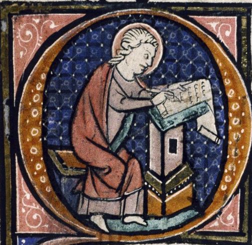 Image result for medieval st john scribe