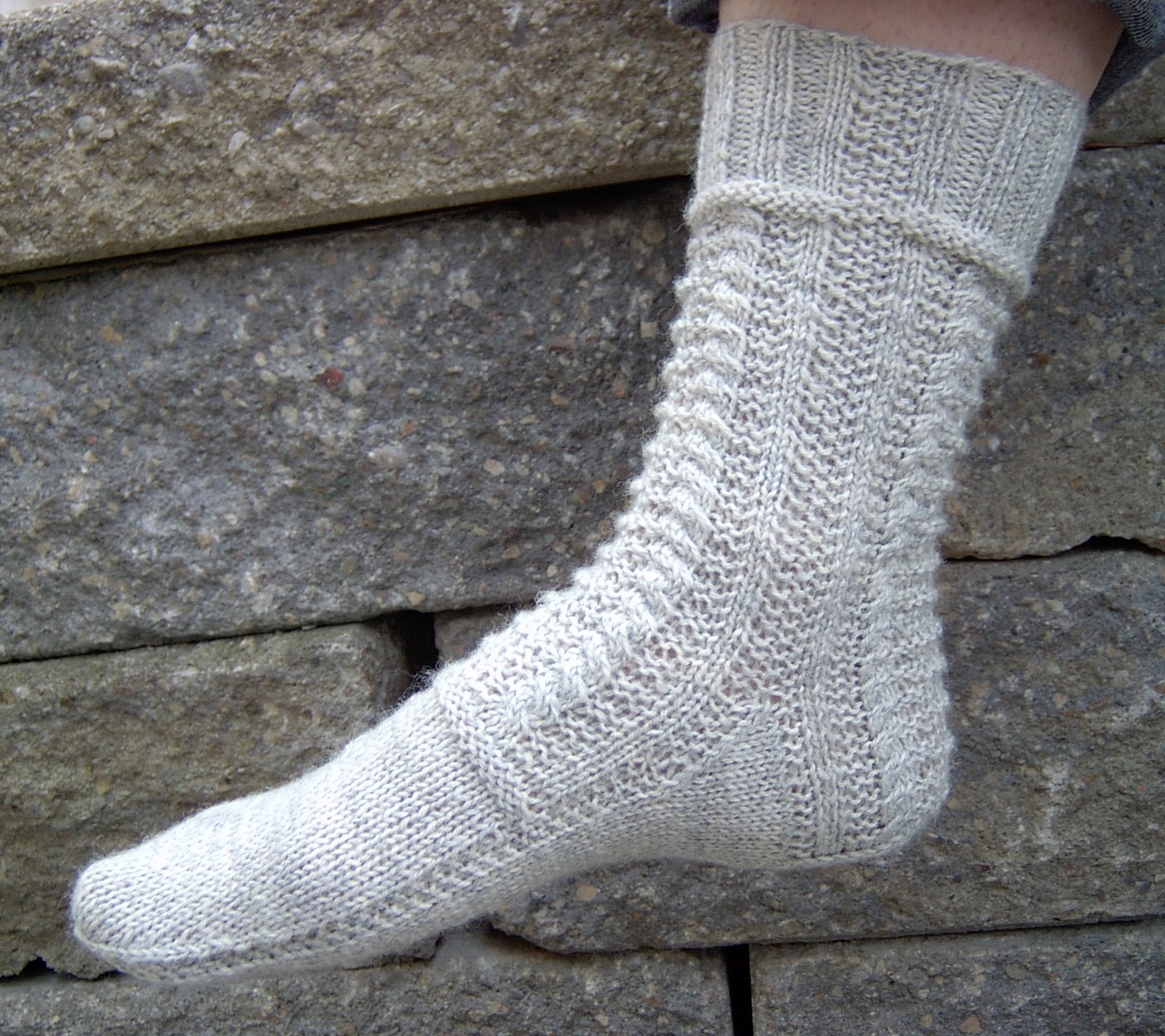 New (Old) Sock Pattern: the Gansey Sock - KateAtherley.com
