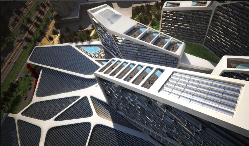 солнце в архитектуре. солярная архитектура. здания с солнечными батареями. современные павильоны архитектура. экодом в швейцарии, цюрих.