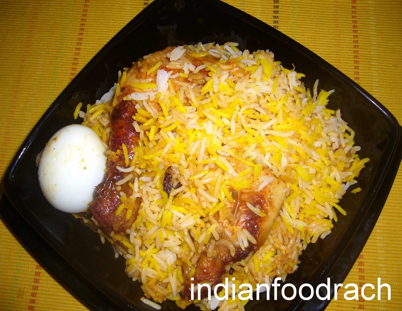 INDIAN FOOD: Roasted chicken biryani