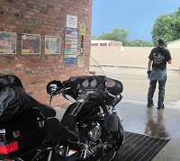 Sheltering in a car wash - clarendon, TX