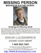 MISSING: BRANSON PERRY OF SKIDMORE-MO