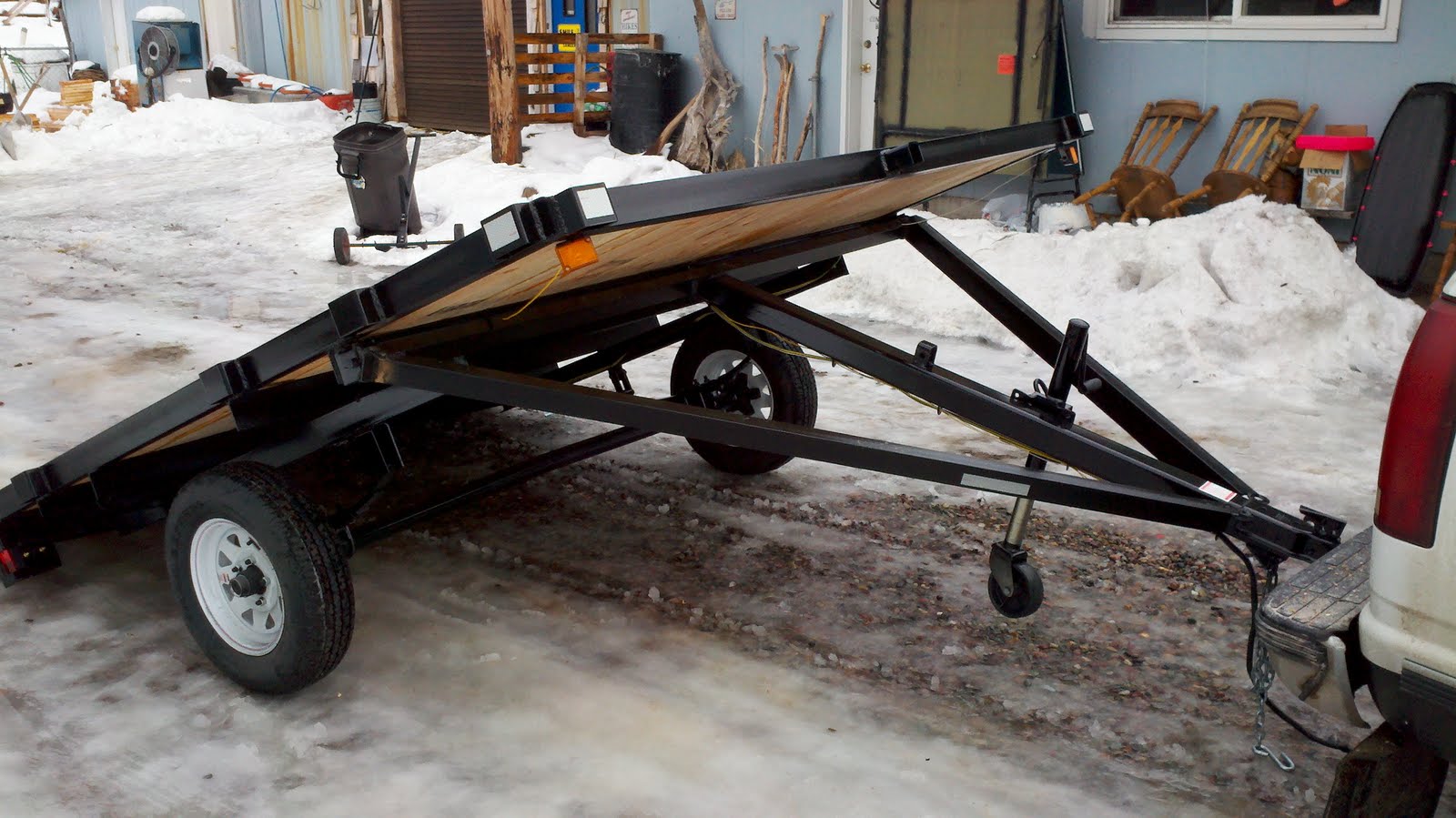 Trailers for sale Montana 8x10 tilt snowmobile atv or raft trailer