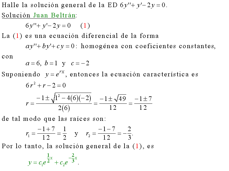 Ecuacion Diferencial De Segundo Orden