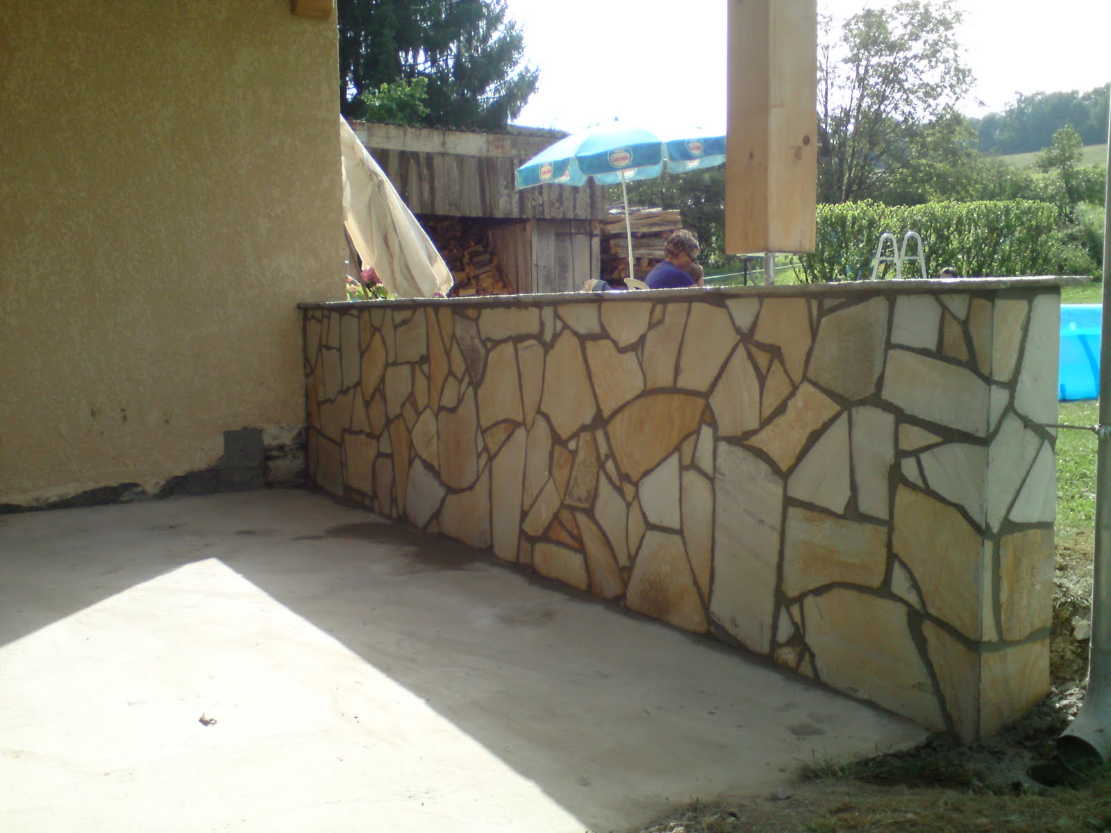 servicebricolage Habillage de Mur Extérieur en Pierre en