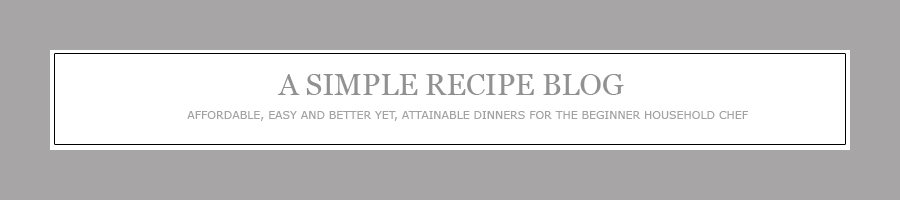 A simple recipe blog