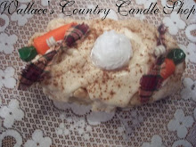 CARROT CAKE GRUBBY OVAL LOAF CANDLE