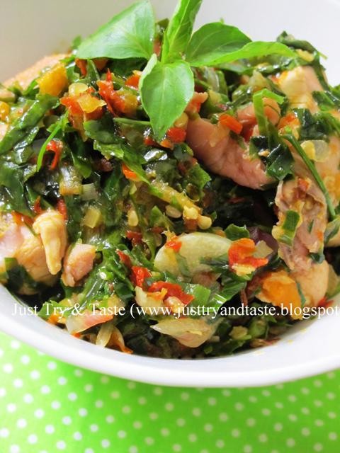 Resep Ayam Masak Leilem/Daun Melinjo