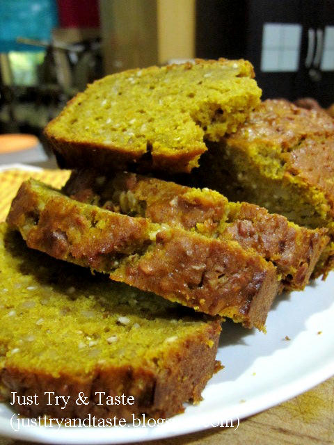 Resep Cake Labu Kuning (Pumpkin Bread) JTT